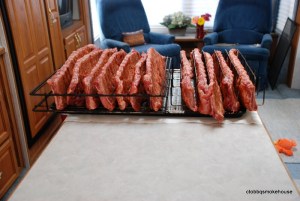 "Rubbed Ribs" ready to smoke